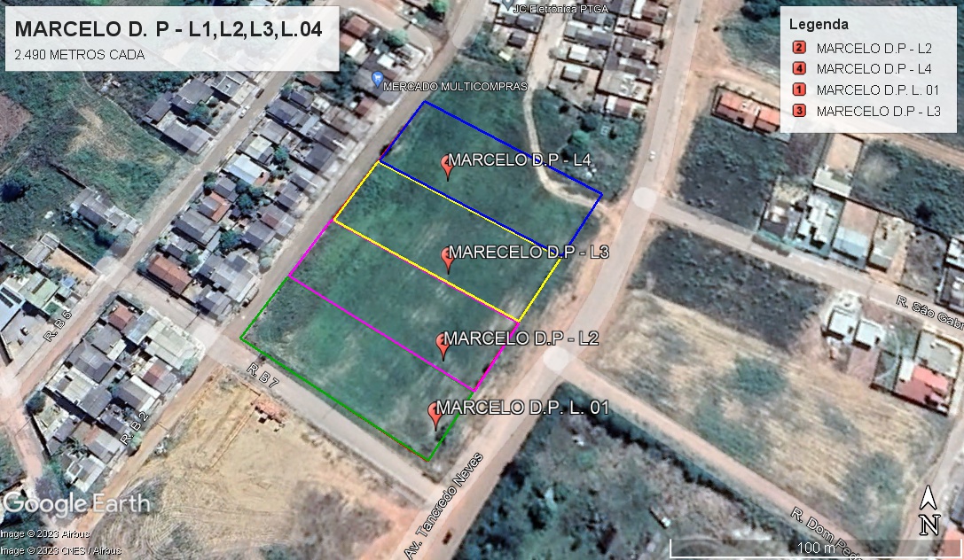 Áreas urbanas - 2.490 m2 CADA LOTE