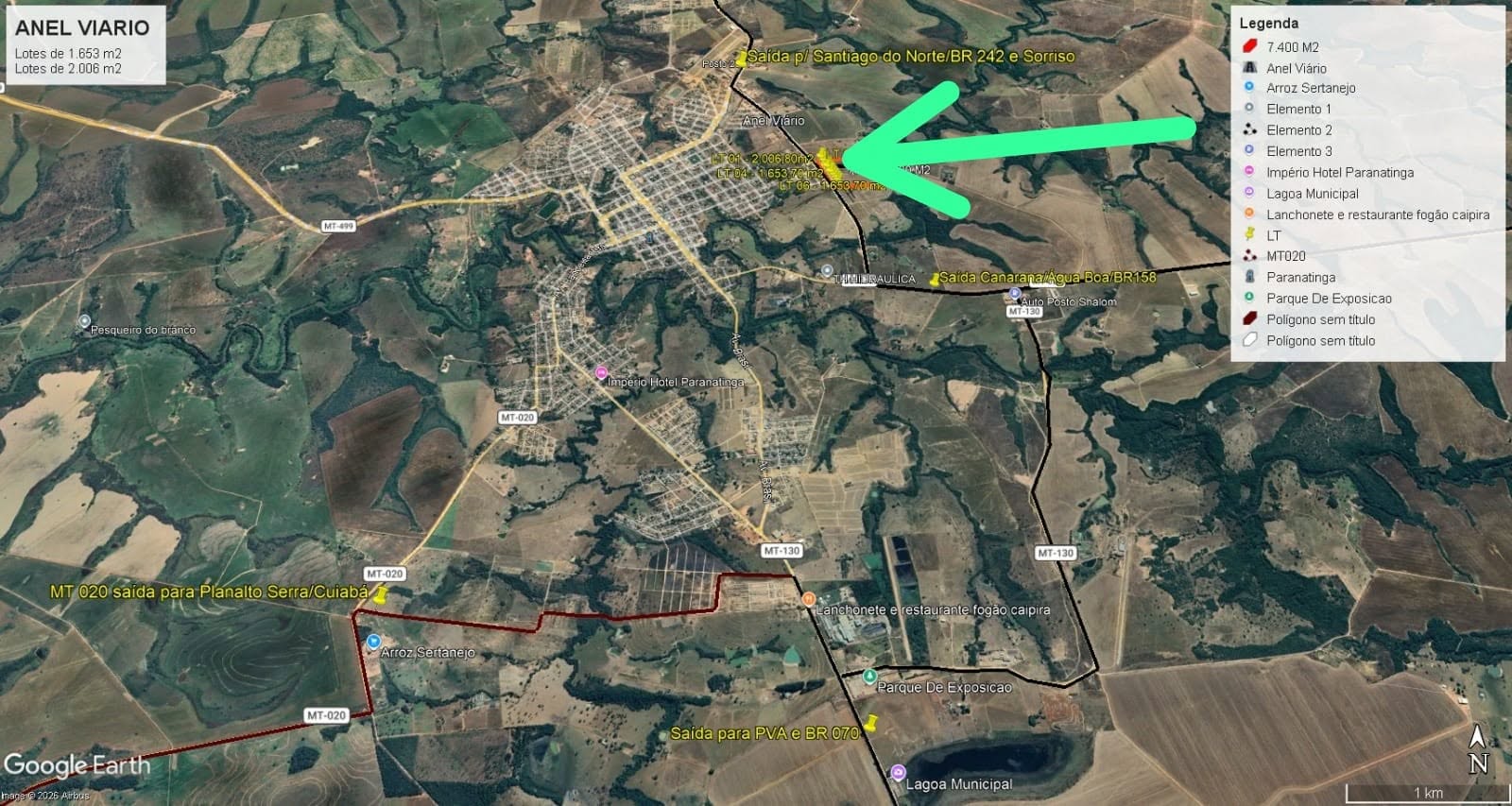 Áreas urbanas - 1.653 m2 / 2.006 m2