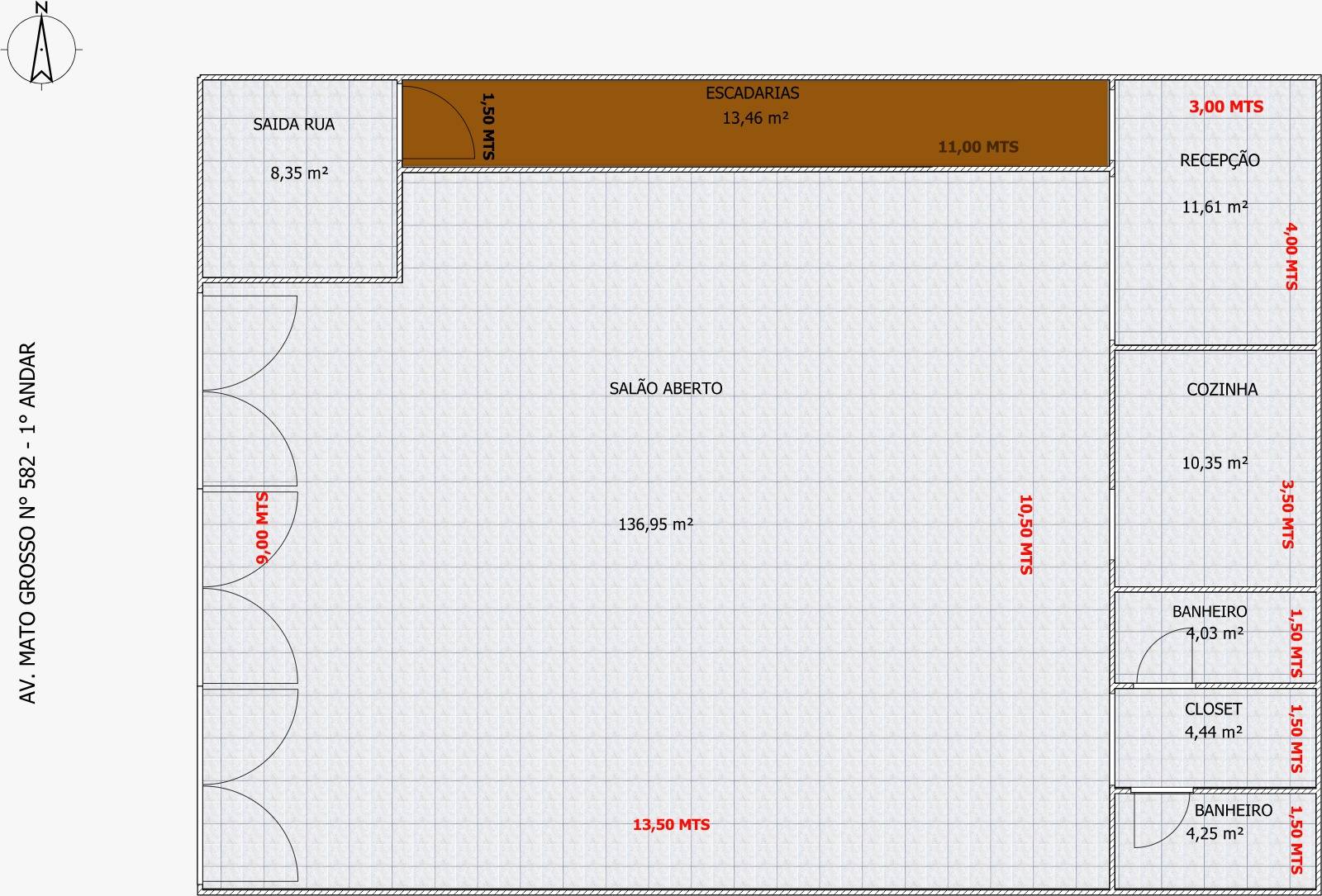 Sala Comercial - 1° Andar