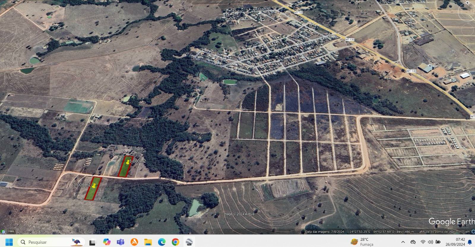 Área urbana - 3.000 m2