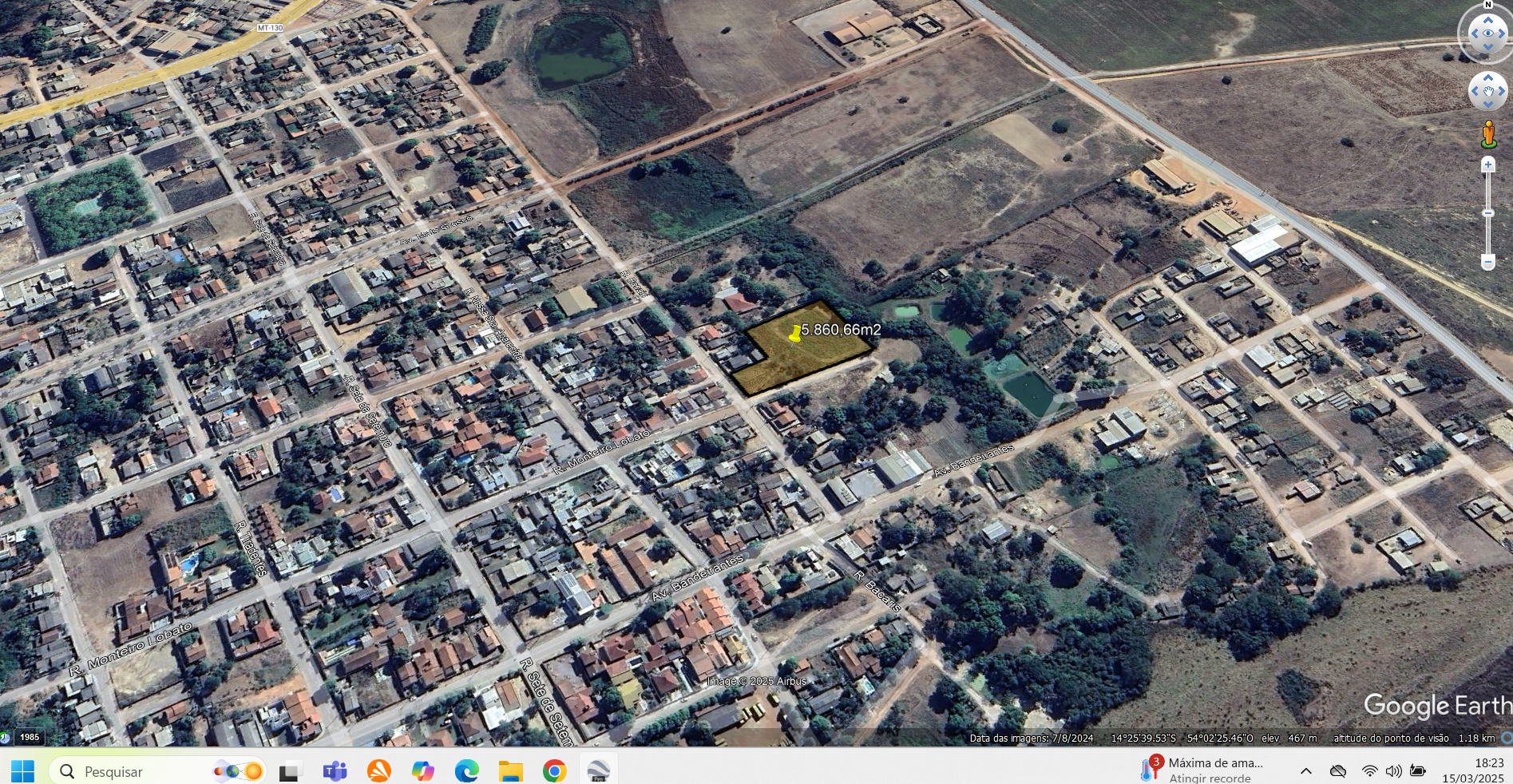 Área urbana - 5.860 m2