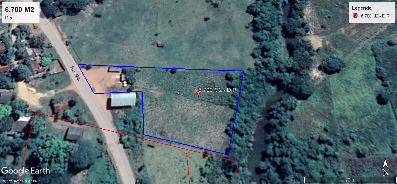 Área urbana - 6.700 m2